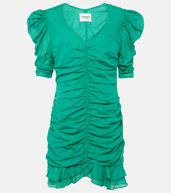 Marant Etoile Sireny draped cotton minidress