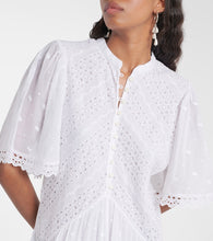 Marant Etoile Slayae embroidered cotton minidress
