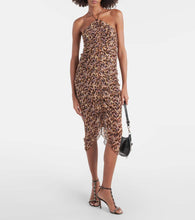 Marant Etoile Valdi printed halterneck midi dress