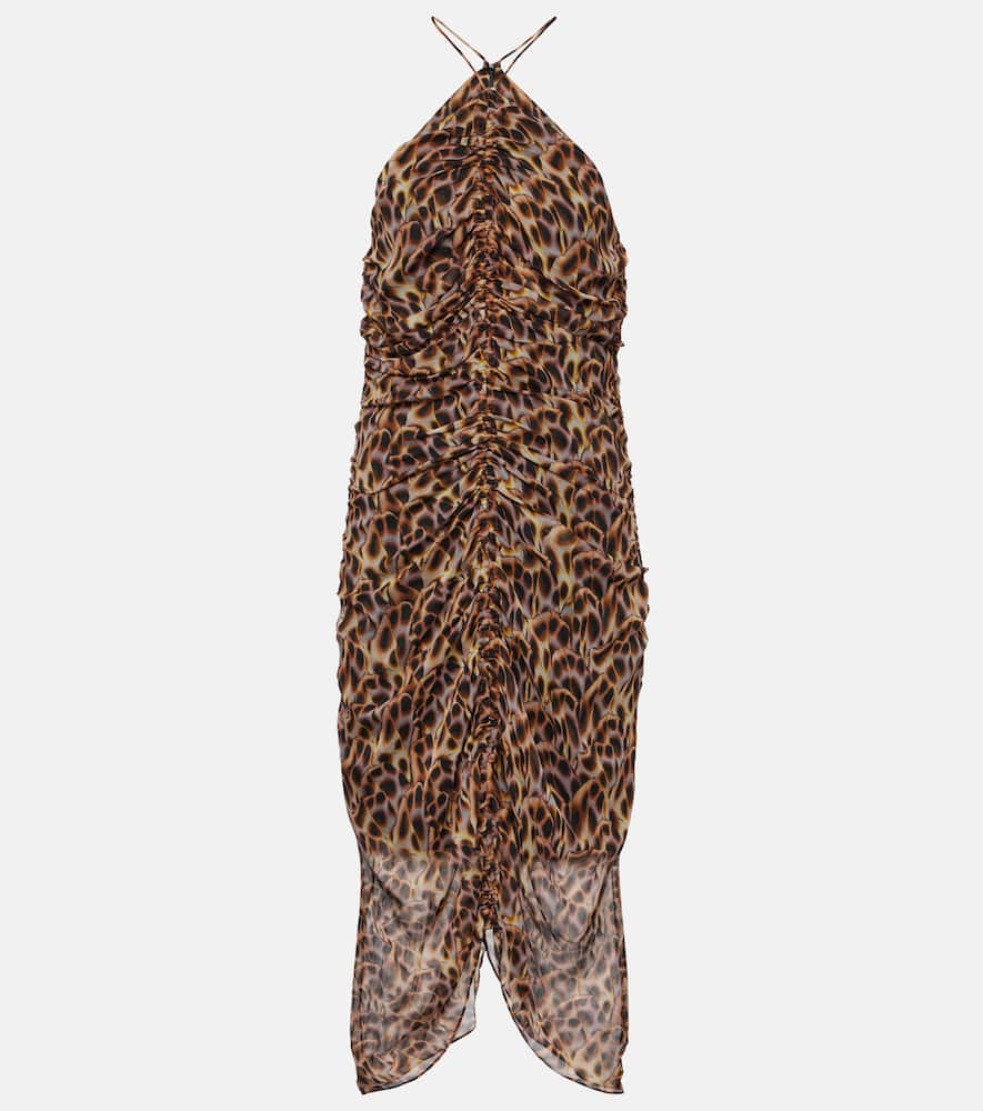 Marant Etoile Valdi printed halterneck midi dress