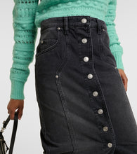 Marant Etoile Vandy denim midi skirt