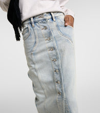 Marant Etoile Vandy denim midi skirt
