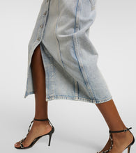 Marant Etoile Vandy denim midi skirt