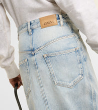 Marant Etoile Vandy denim midi skirt