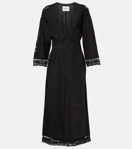 Marant Etoile Veona linen and cotton midi dress