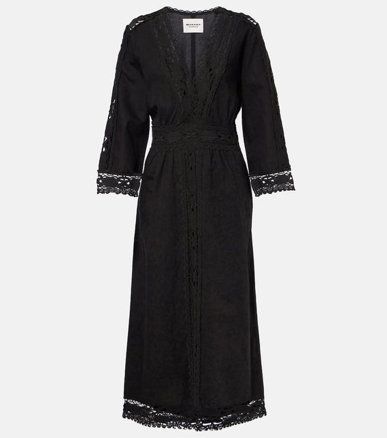 Marant Etoile Veona linen and cotton midi dress