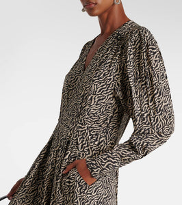 Marant Etoile Vonick printed crêpe de chine maxi dress