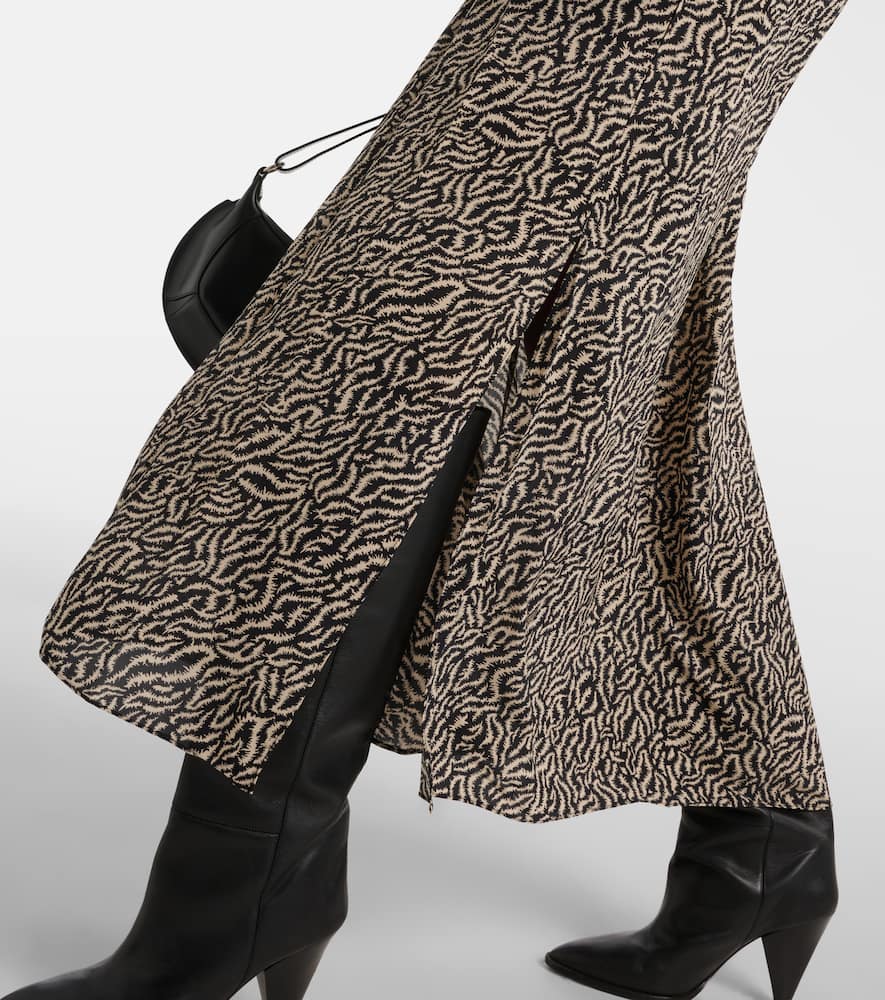 Marant Etoile Vonick printed crêpe de chine maxi dress
