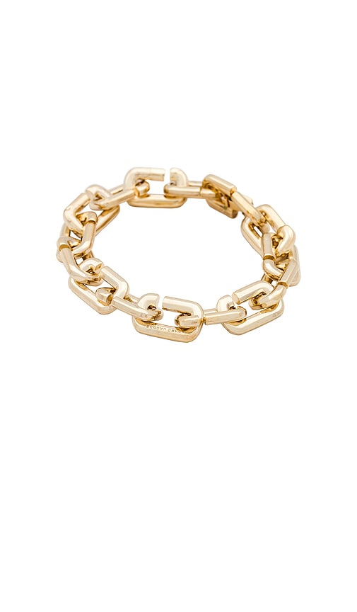 Marc Jacobs J Marc Chain Link Bracelet in Metallic Gold