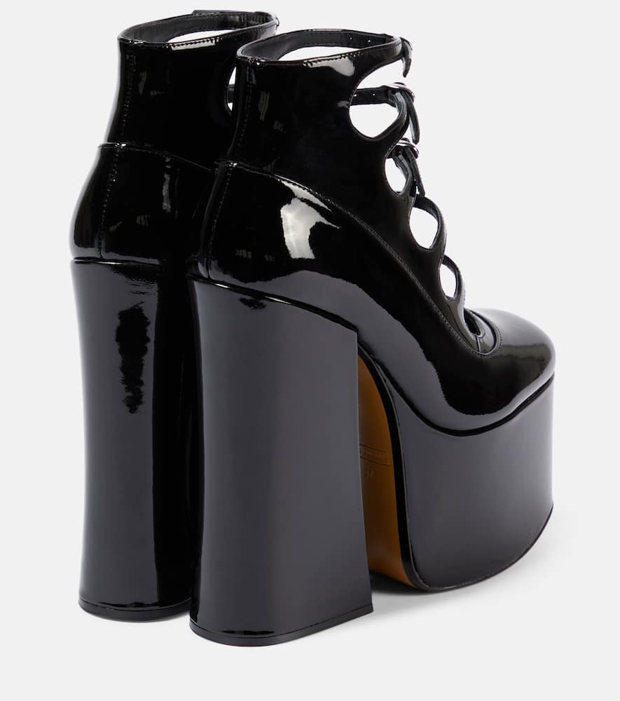 Marc Jacobs Kiki patent leather platform ankle boots