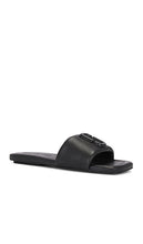 Marc Jacobs The J Marc Leather Sandal in Black