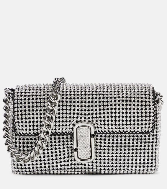 Marc Jacobs The J Marc Mini embellished shoulder bag. Shop Marc Jacobs Shoulder Bags for women now.
