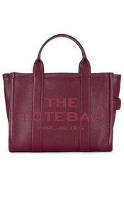 Marc Jacobs The Leather Medium Tote in Burgundy