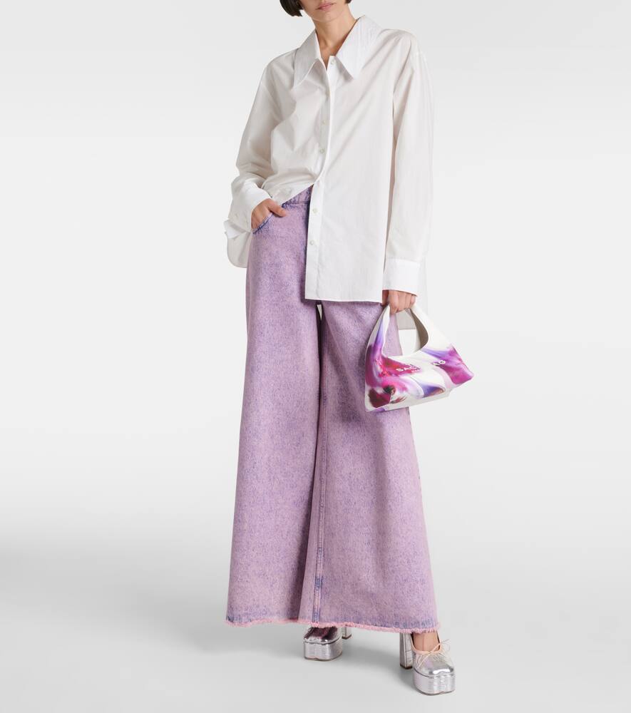 Marc Jacobs The Sack Future Floral Mini leather tote bag