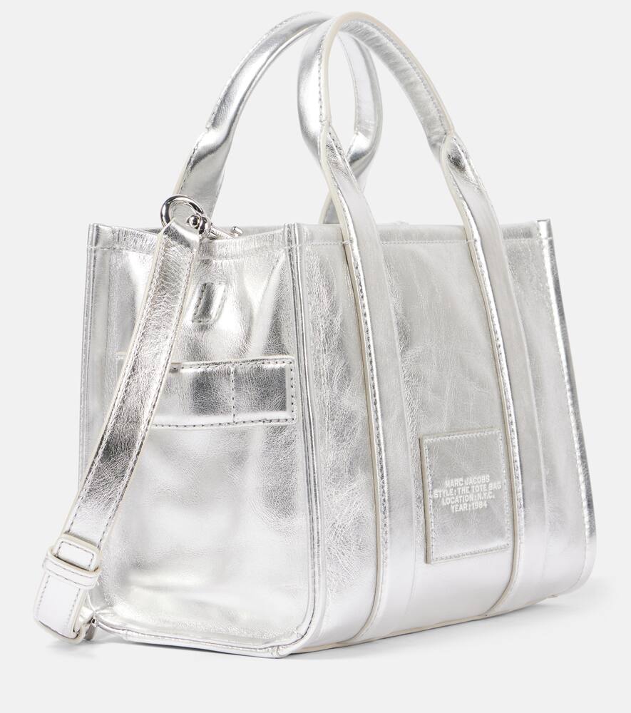Marc Jacobs The Small metallic leather tote bag