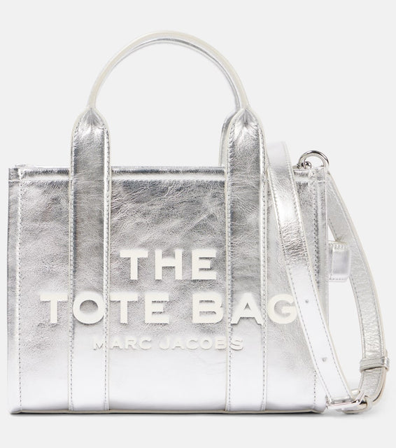 Marc Jacobs The Small metallic leather tote bag. Shop Marc Jacobs Top-Handle Bags for women now.