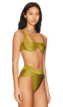 Marcia B Maxwell Chance Bikini Top in Olive