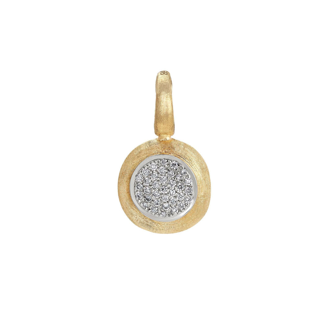 Marco Bicego 1/4ctw Pave Diamond Yellow Gold Small Pendant | Jaipur Collection