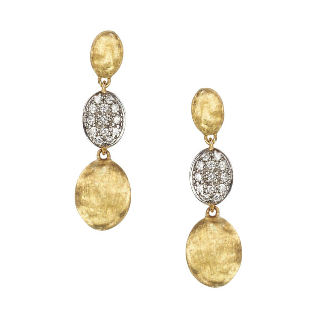 Marco Bicego 1/5ctw Diamond Triple Drop Earrings | Siviglia Collection