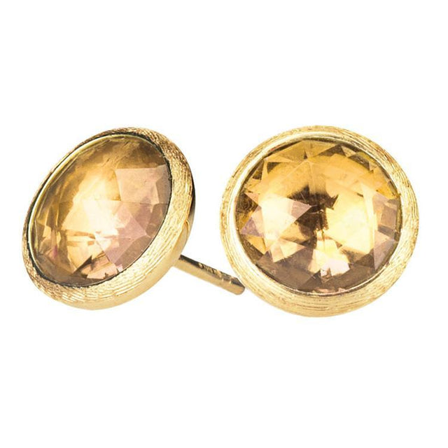 Marco Bicego Small Citrine Button Earrings | Jaipur Collection