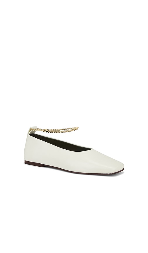 Maria Luca Augusta Ballet Flat in Ivory