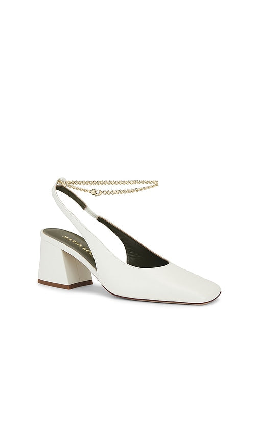 Maria Luca Ilaria Sling Back in Ivory