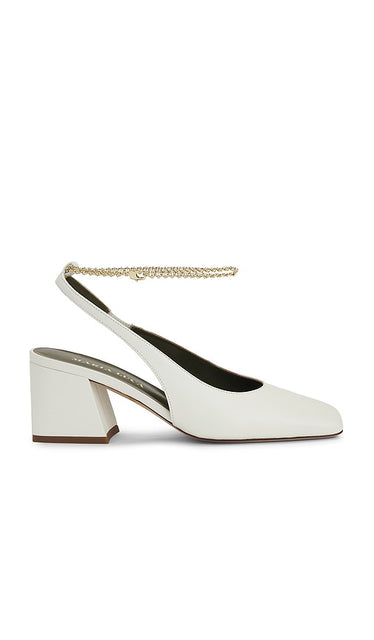 Maria Luca Ilaria Sling Back in Ivory | Ivory Sling Back Heels for Women