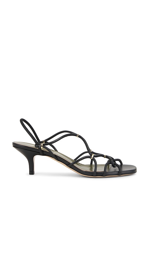 Maria Luca Iside Sandal in Black | Black Heeled Sandals for Women