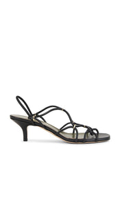 Maria Luca Iside Sandal in Black | Black Heeled Sandals for Women