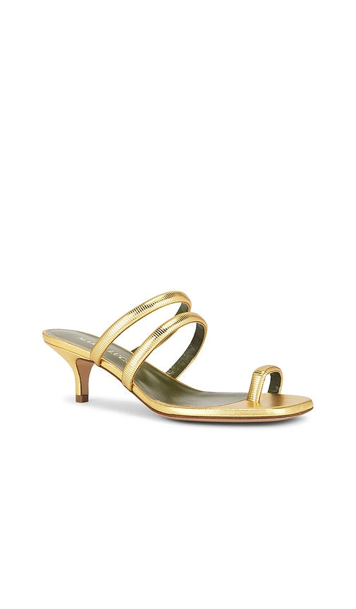 Maria Luca Modia Sandal in Metallic Gold