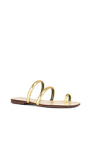 Maria Luca Monica Capri Sandal in Metallic Gold