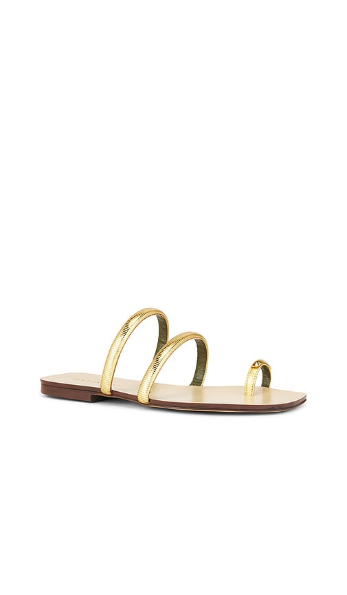 Maria Luca Monica Capri Sandal in Metallic Gold