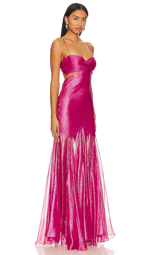 Maria Lucia Hohan Alicia Gown in Fuchsia