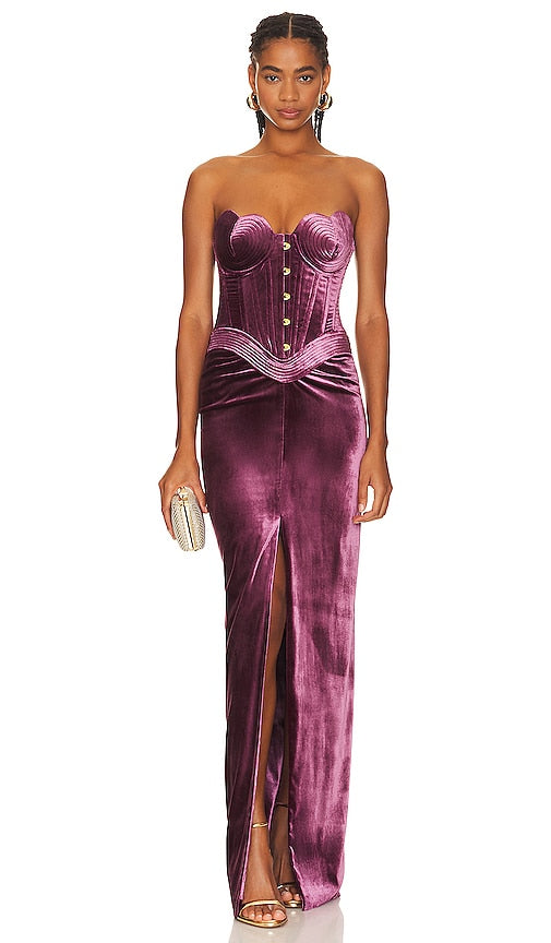 Maria Lucia Hohan Denia Maxi in Purple - Maria Lucia Hohan Denia Maxi en violet - 玛丽亚·露西娅·霍汉 (Maria Lucia Hohan) 紫色长裙 - Maria Lucia Hohan Denia Maxi in Lila - 마리아 루시아 호한 데니아 맥시 퍼플 컬러 - Maria Lucia Hohan Denia Maxi in viola