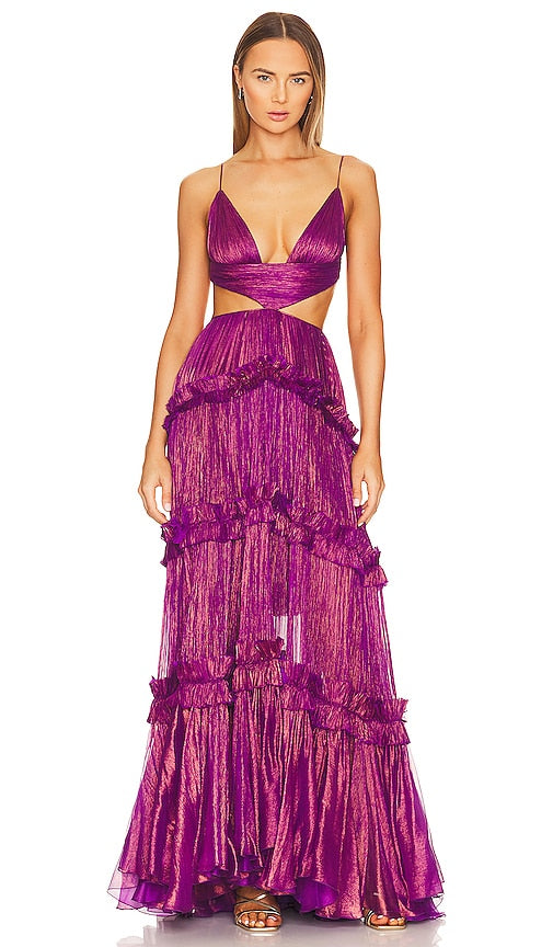 Maria Lucia Hohan Elaine Gown in Purple – BlackSkinny