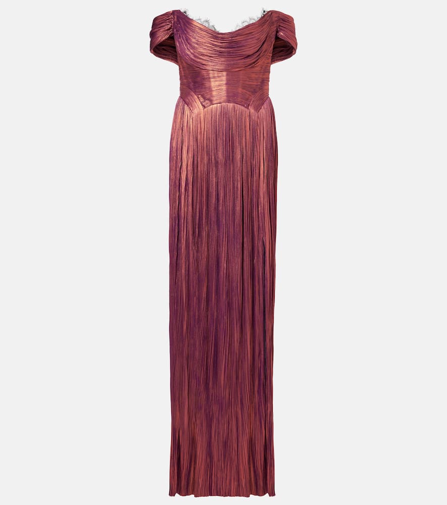 Maria Lucia Hohan Sharon off-shoulder silk gown