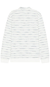 Marine Layer Boucle Sweater in Light Grey