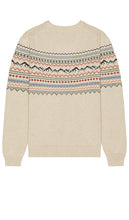 Marine Layer Fair Isle Sweater in Tan