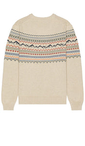 Marine Layer Fair Isle Sweater in Tan
