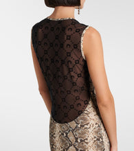 Marine Serre All Over Moon snake-print maxi dress