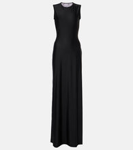 Marine Serre Draped jersey maxi dress. Marine Serre 垂坠平纹针织超长连衣裙