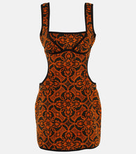 Marine Serre Jacquard cutout cotton minidress. Marine Serre 提花镂空棉质迷你连衣裙