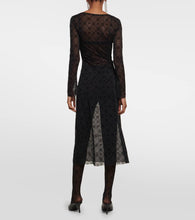 Marine Serre Moonogram mesh midi dress
