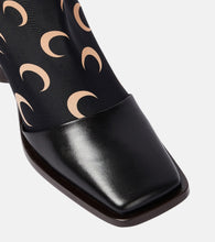 Marine Serre Printed leather-trimmed sock boots