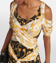 Marine Serre Printed midi dress