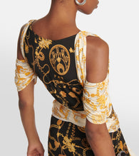Marine Serre Printed midi dress
