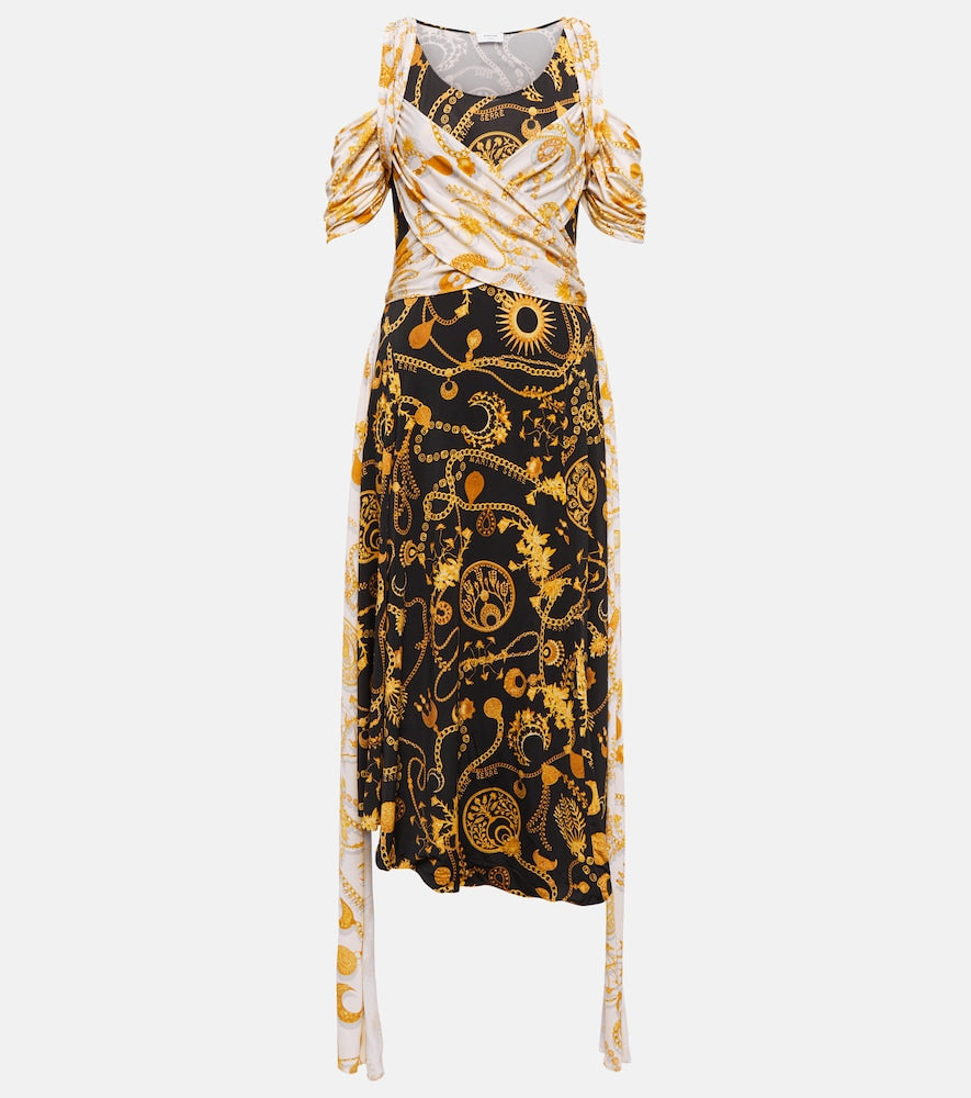 Marine Serre Printed midi dress. Marine Serre 印花中长连衣裙