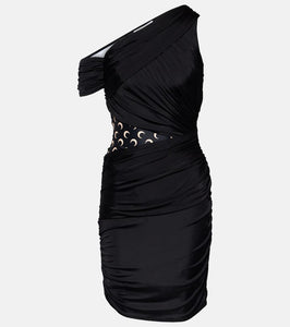 Marine Serre Ruched jersey minidress