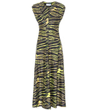 Marine Serre Zebra-print jersey maxi dress. Marine Serre 斑马纹平纹针织超长连衣裙