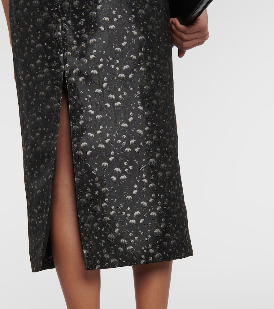 Markarian Adelaide metallic brocade midi dress